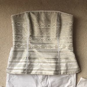 White House Black Market bustier.EUC